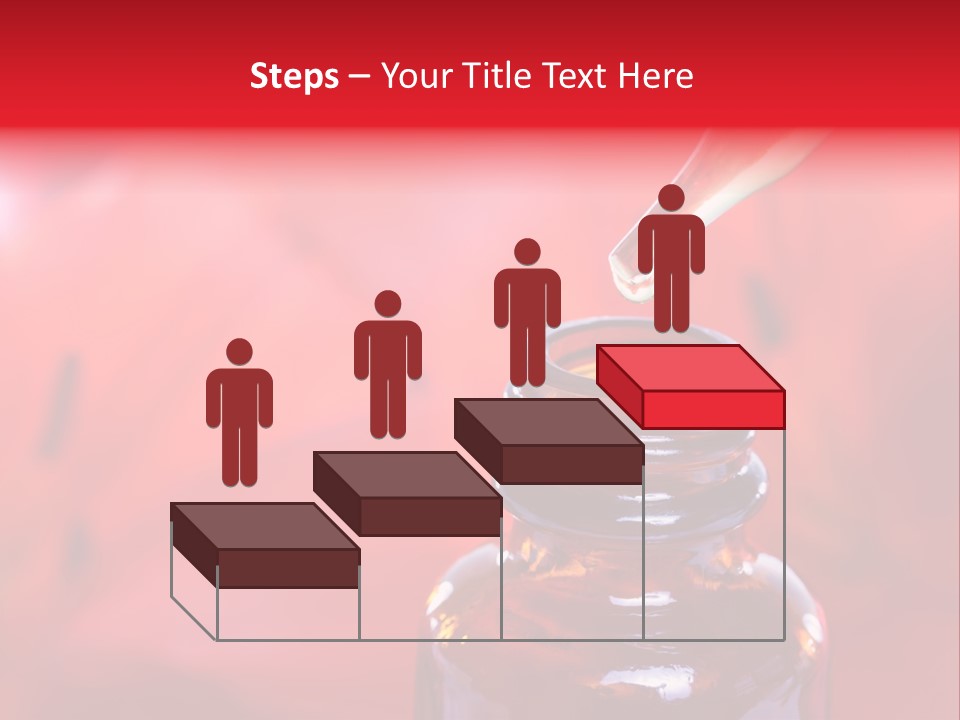 A Dropper Bottle Filled With Liquid Sitting On Top Of A Table PowerPoint Template