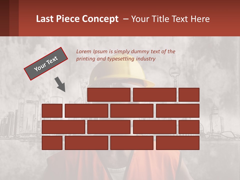 A Man Wearing A Hard Hat And Safety Glasses PowerPoint Template