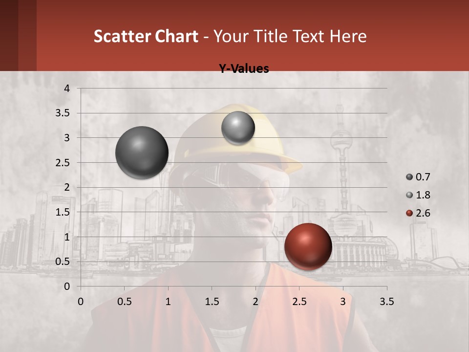 A Man Wearing A Hard Hat And Safety Glasses PowerPoint Template