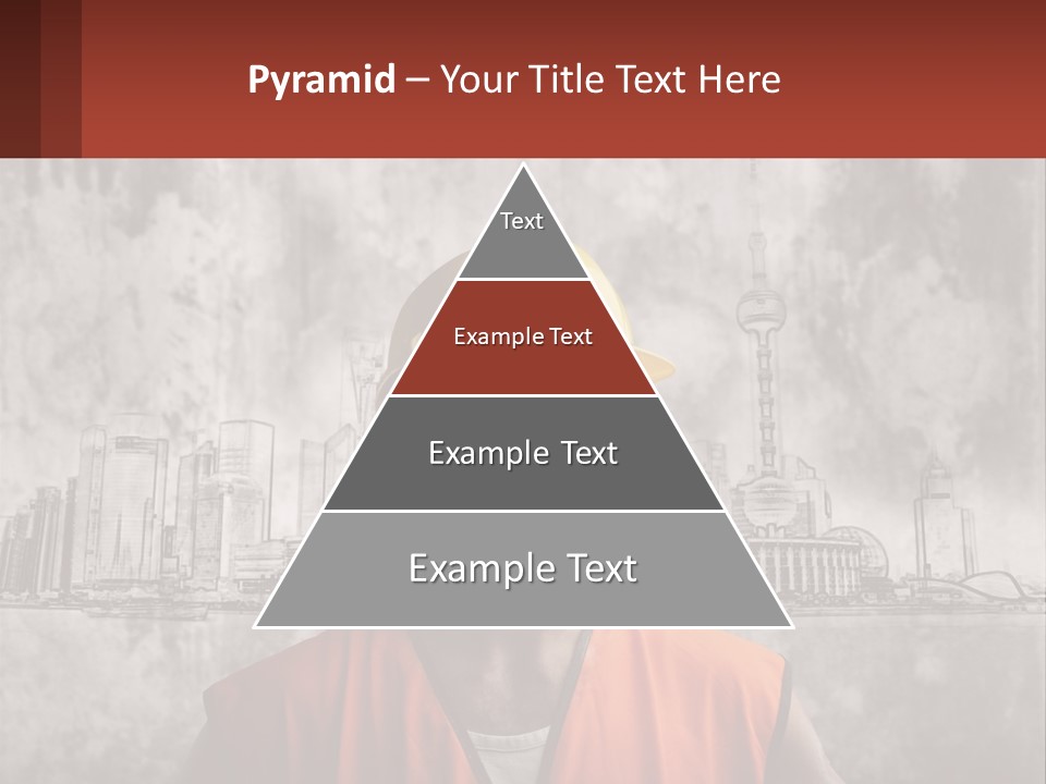 A Man Wearing A Hard Hat And Safety Glasses PowerPoint Template