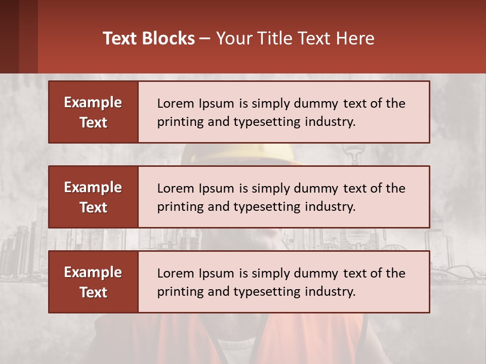 A Man Wearing A Hard Hat And Safety Glasses PowerPoint Template