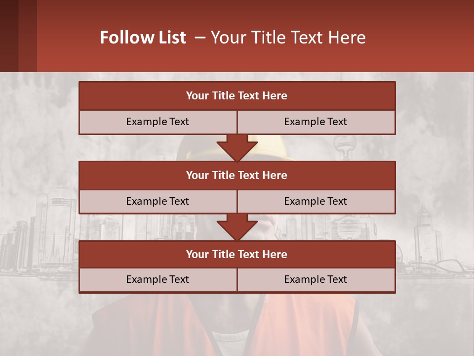 A Man Wearing A Hard Hat And Safety Glasses PowerPoint Template