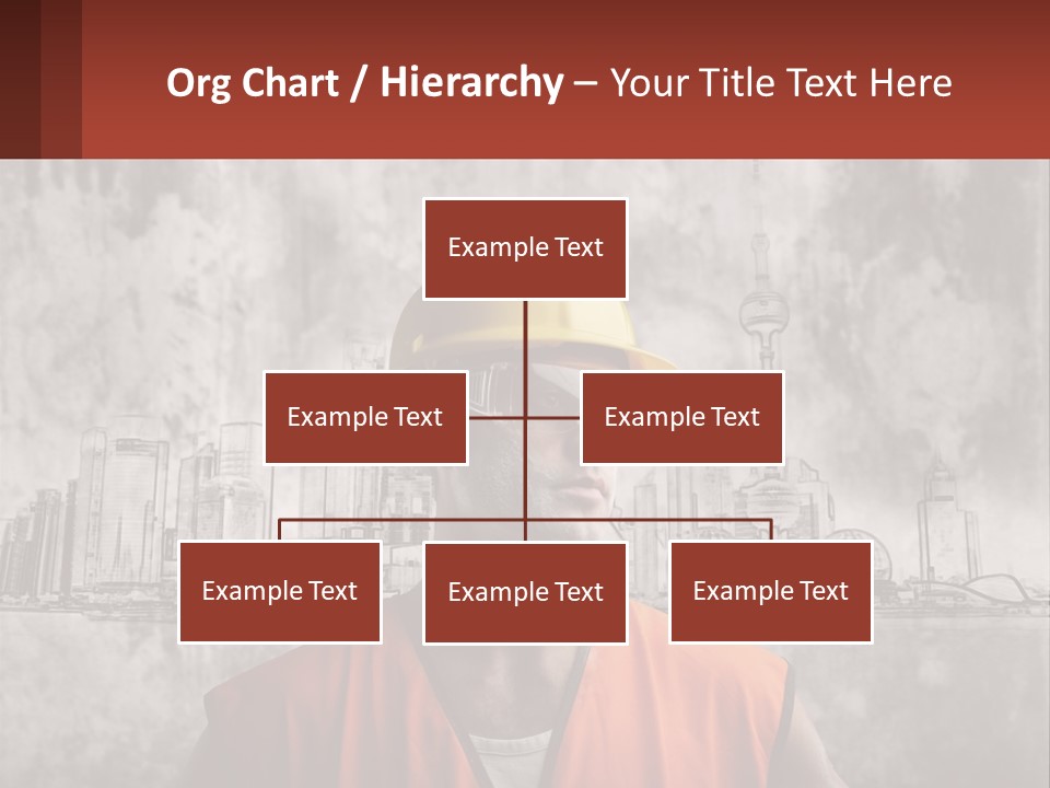A Man Wearing A Hard Hat And Safety Glasses PowerPoint Template