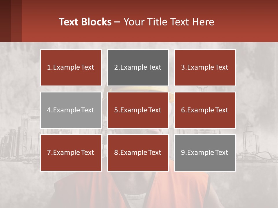 A Man Wearing A Hard Hat And Safety Glasses PowerPoint Template