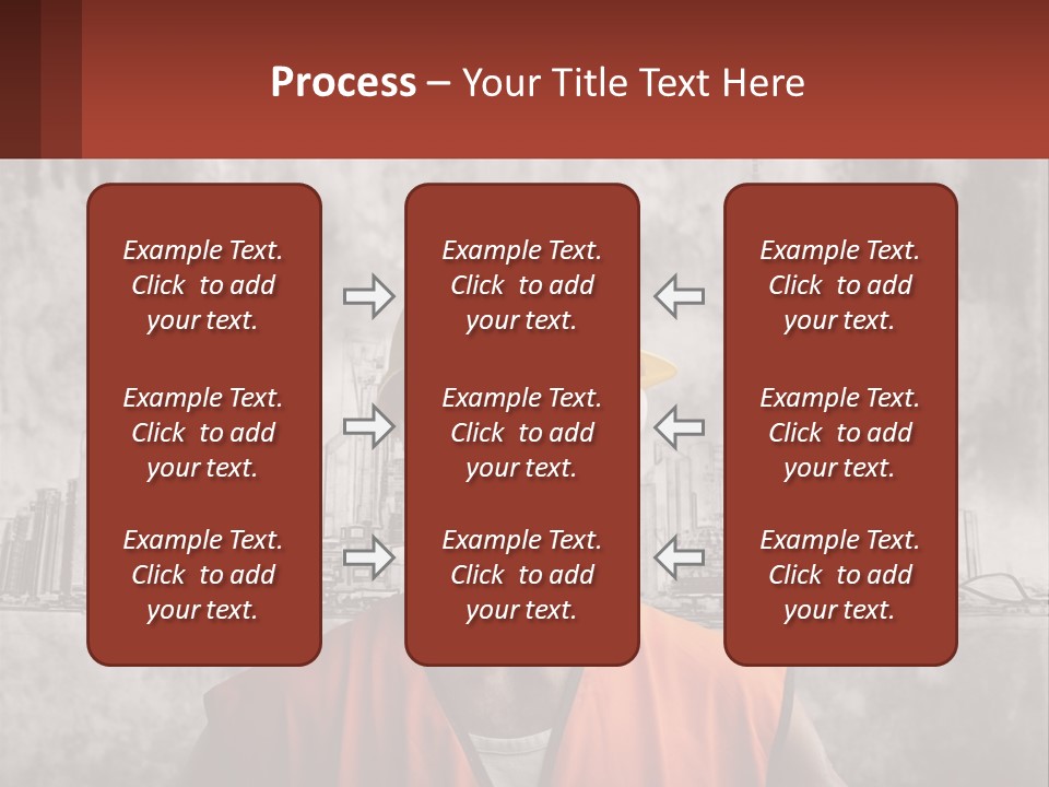 A Man Wearing A Hard Hat And Safety Glasses PowerPoint Template