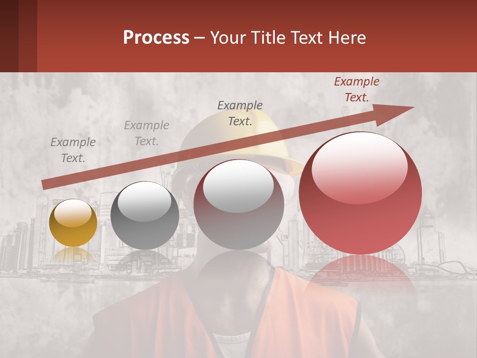 A Man Wearing A Hard Hat And Safety Glasses PowerPoint Template