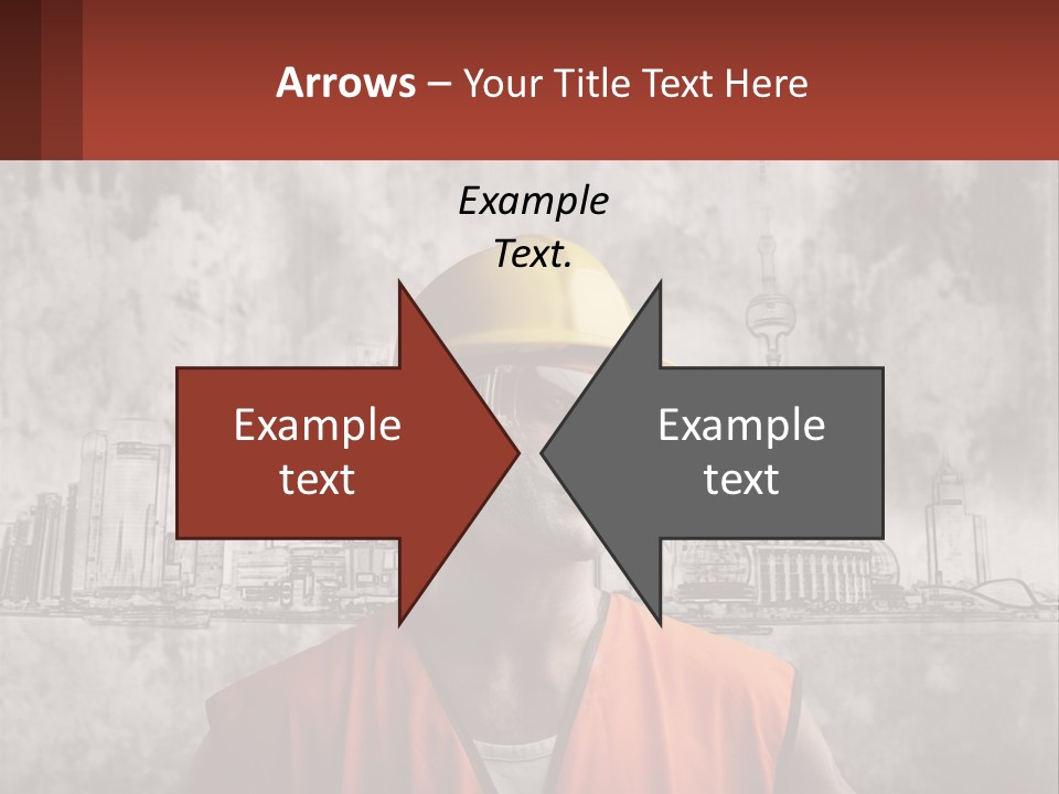 A Man Wearing A Hard Hat And Safety Glasses PowerPoint Template