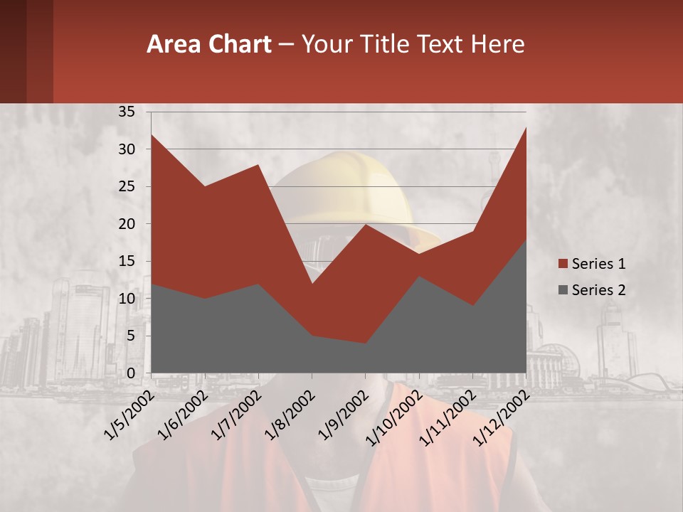 A Man Wearing A Hard Hat And Safety Glasses PowerPoint Template