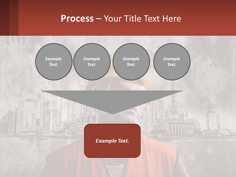 A Man Wearing A Hard Hat And Safety Glasses PowerPoint Template