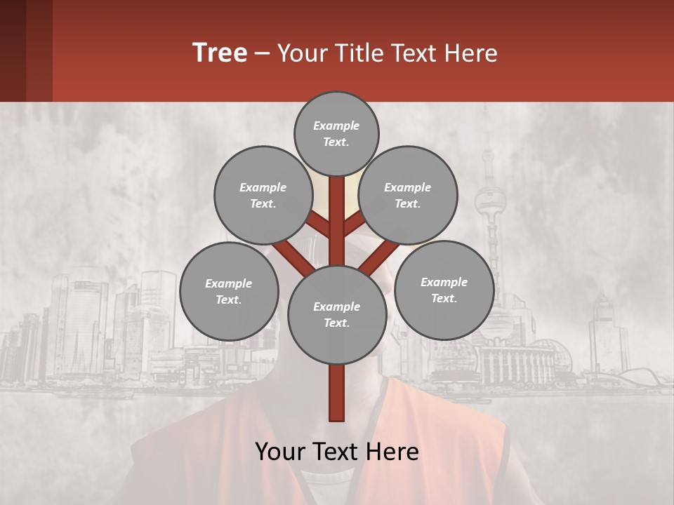 A Man Wearing A Hard Hat And Safety Glasses PowerPoint Template