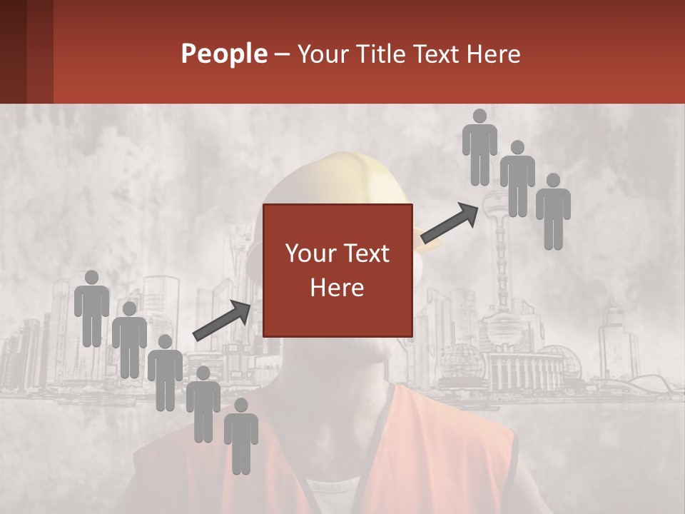 A Man Wearing A Hard Hat And Safety Glasses PowerPoint Template