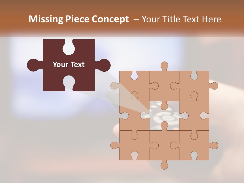 A Person Holding A Remote Control In Front Of A Television PowerPoint Template