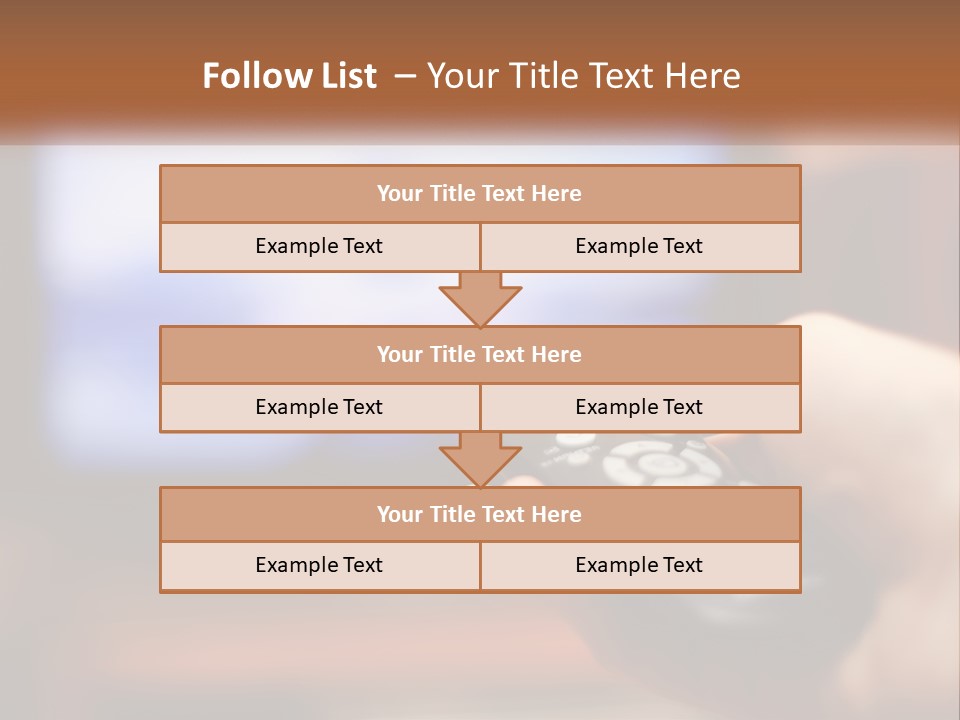 A Person Holding A Remote Control In Front Of A Television PowerPoint Template