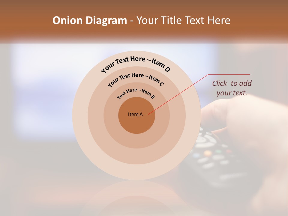 A Person Holding A Remote Control In Front Of A Television PowerPoint Template
