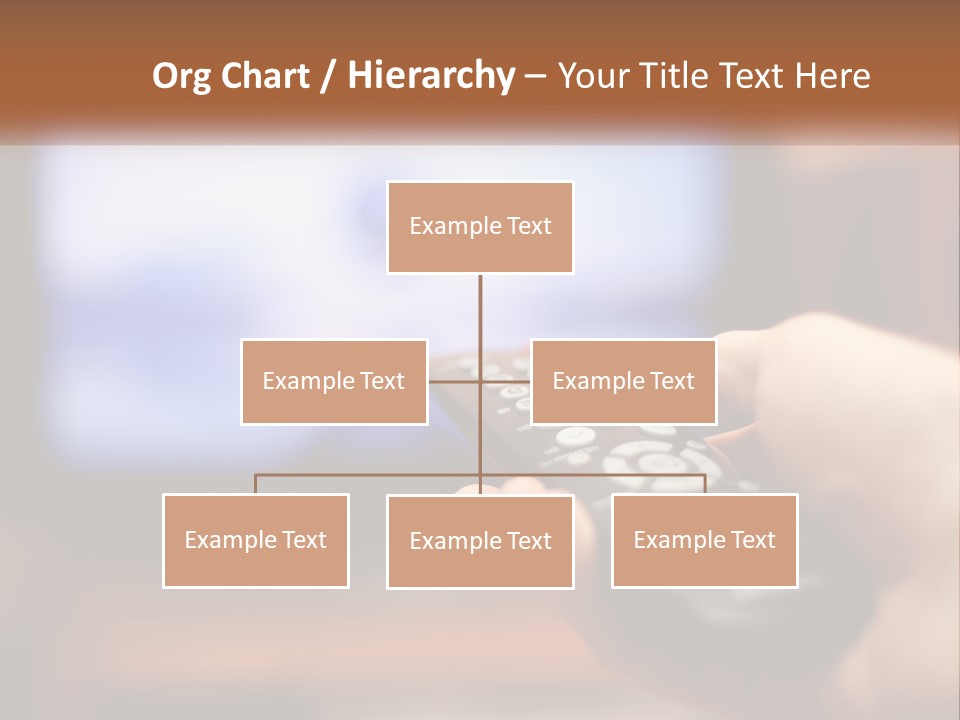 A Person Holding A Remote Control In Front Of A Television PowerPoint Template
