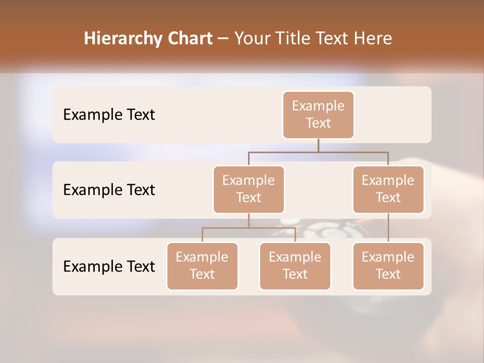 A Person Holding A Remote Control In Front Of A Television PowerPoint Template