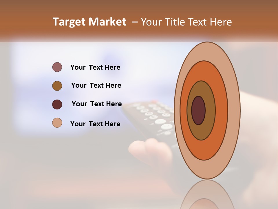 A Person Holding A Remote Control In Front Of A Television PowerPoint Template