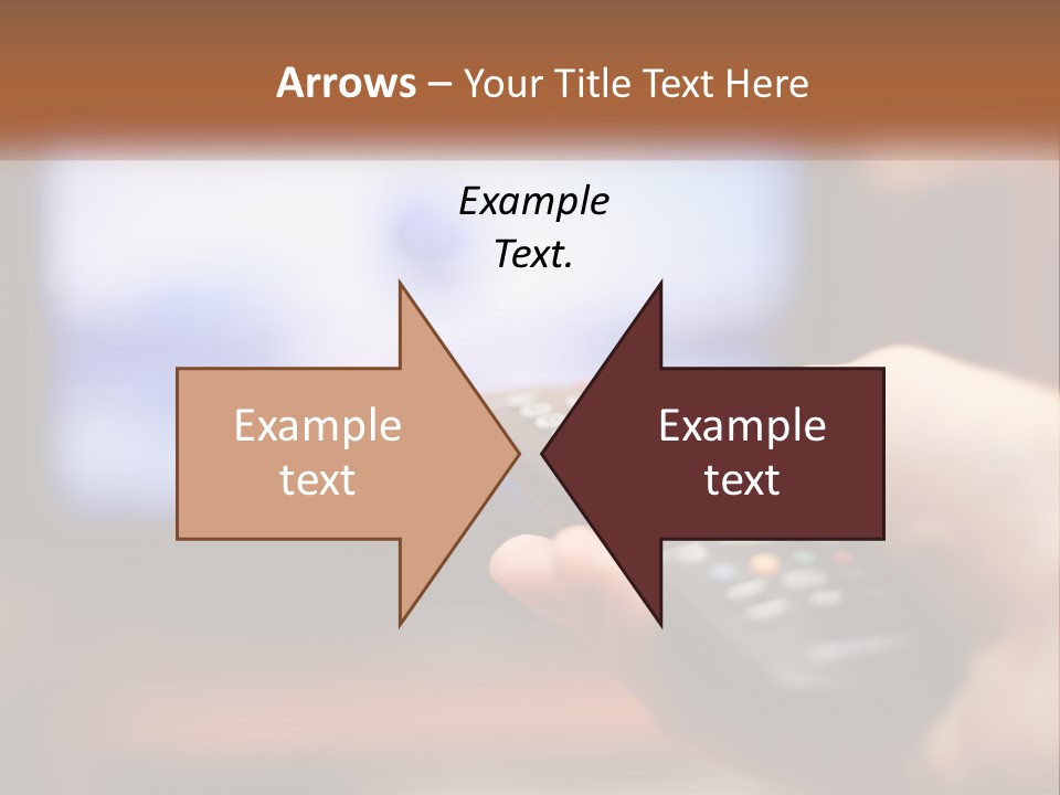 A Person Holding A Remote Control In Front Of A Television PowerPoint Template