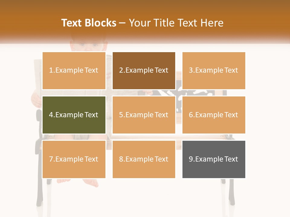 A Child Sitting On A Bench Reading A Newspaper PowerPoint Template