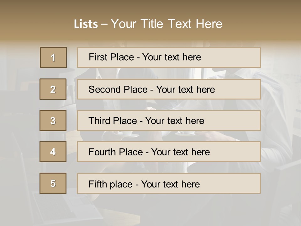 A Man And A Woman Sitting At A Table With A Cup Of Coffee PowerPoint Template