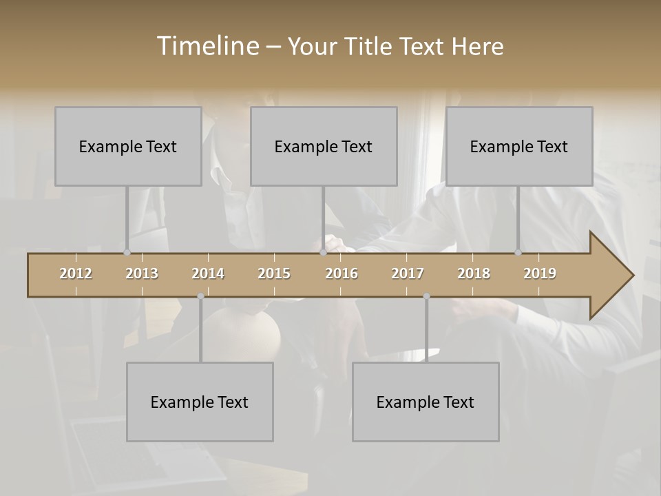 A Man And A Woman Sitting At A Table With A Cup Of Coffee PowerPoint Template