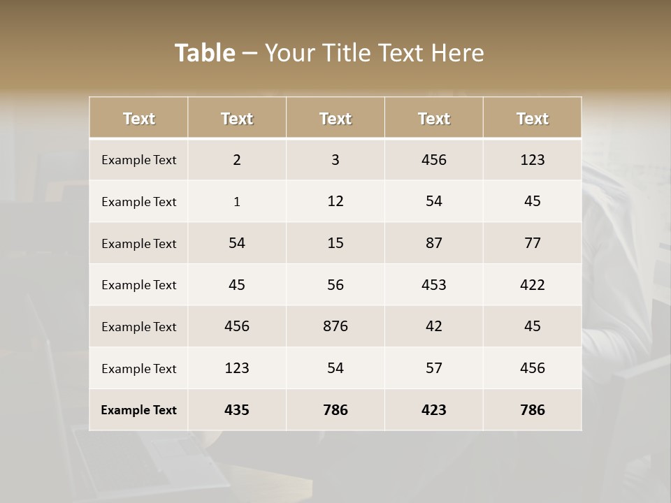 A Man And A Woman Sitting At A Table With A Cup Of Coffee PowerPoint Template