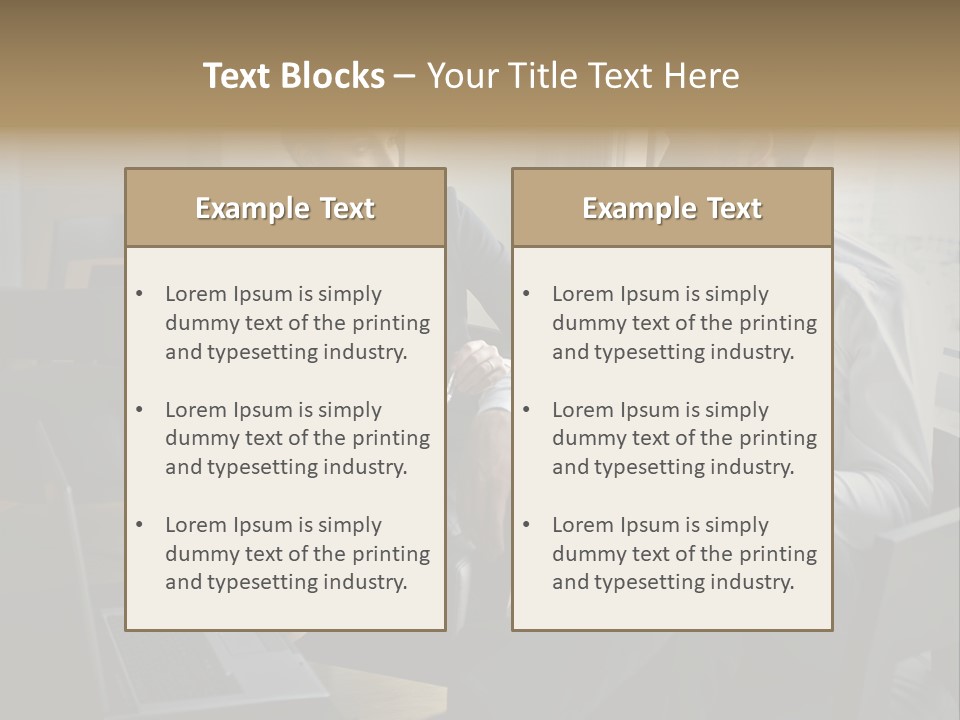 A Man And A Woman Sitting At A Table With A Cup Of Coffee PowerPoint Template