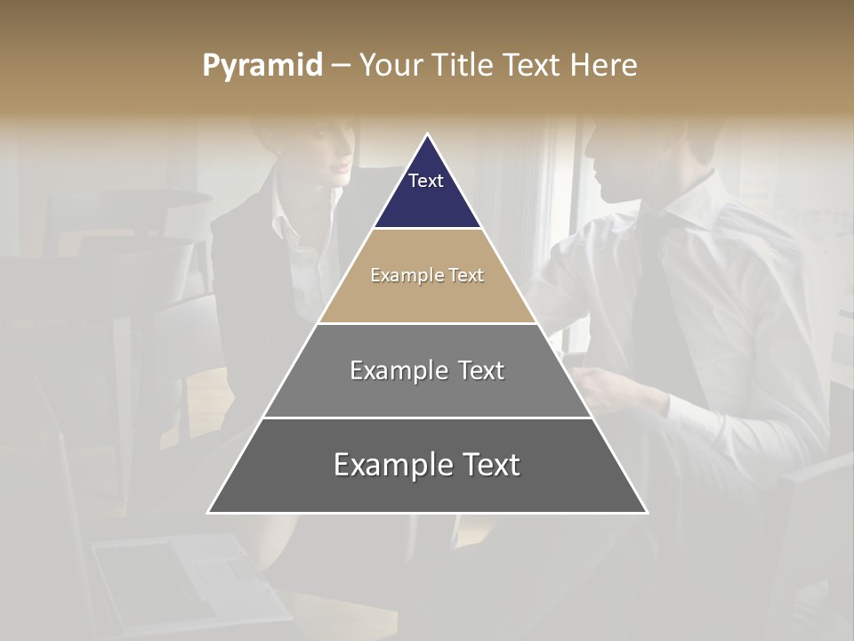 A Man And A Woman Sitting At A Table With A Cup Of Coffee PowerPoint Template