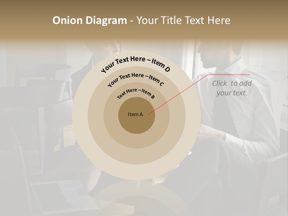 A Man And A Woman Sitting At A Table With A Cup Of Coffee PowerPoint Template