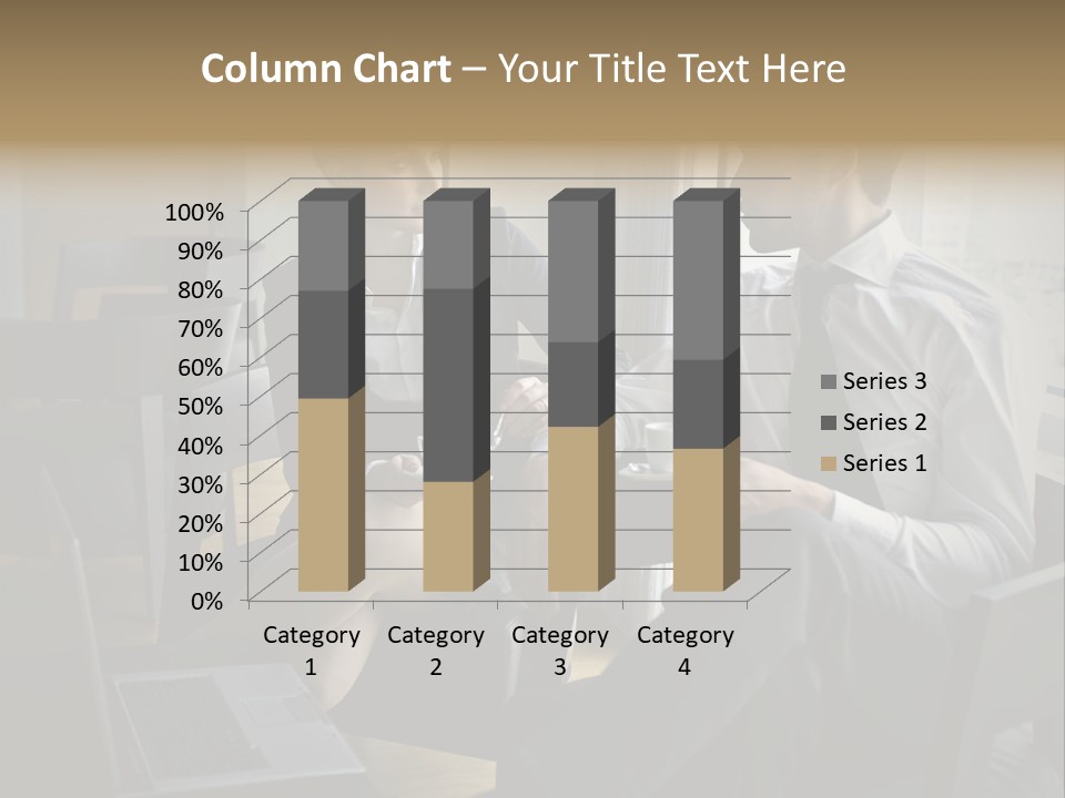 A Man And A Woman Sitting At A Table With A Cup Of Coffee PowerPoint Template