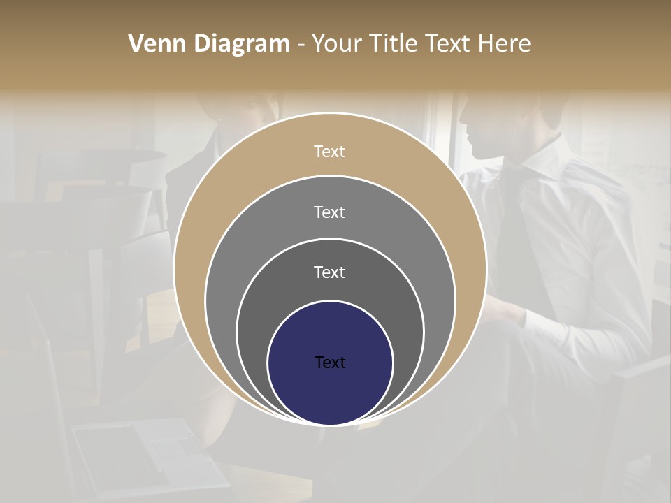 A Man And A Woman Sitting At A Table With A Cup Of Coffee PowerPoint Template