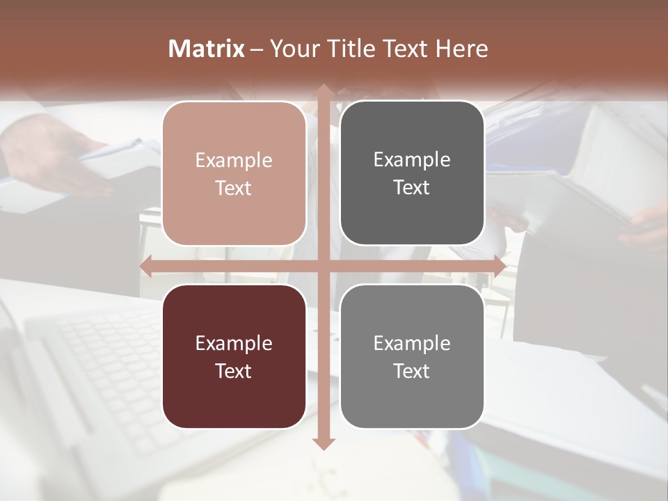 A Man In A Tie Is Surrounded By Files PowerPoint Template