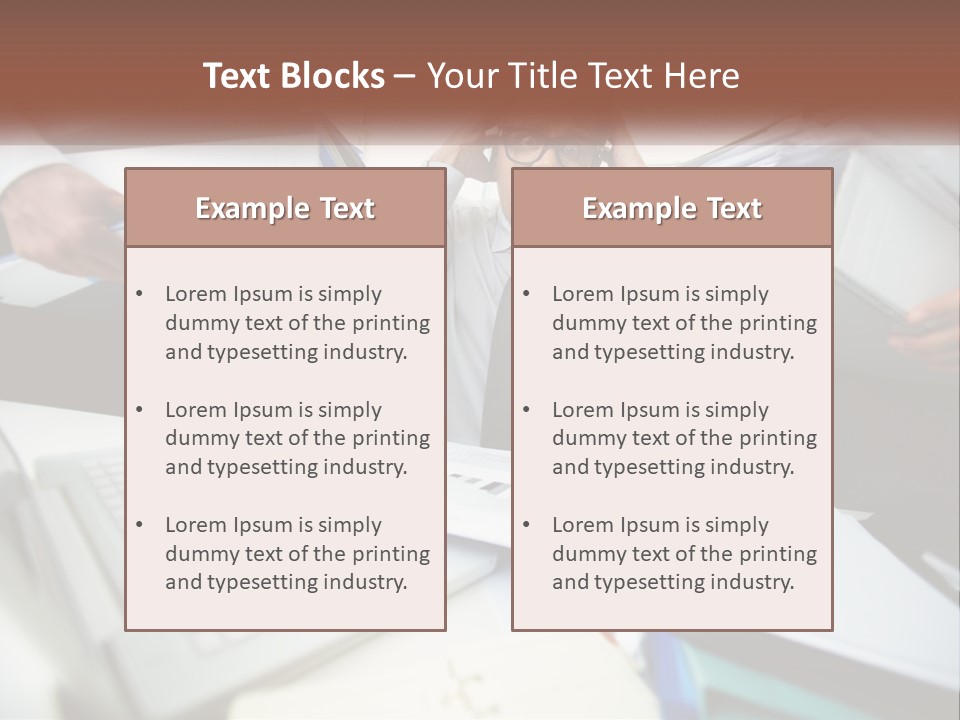 A Man In A Tie Is Surrounded By Files PowerPoint Template