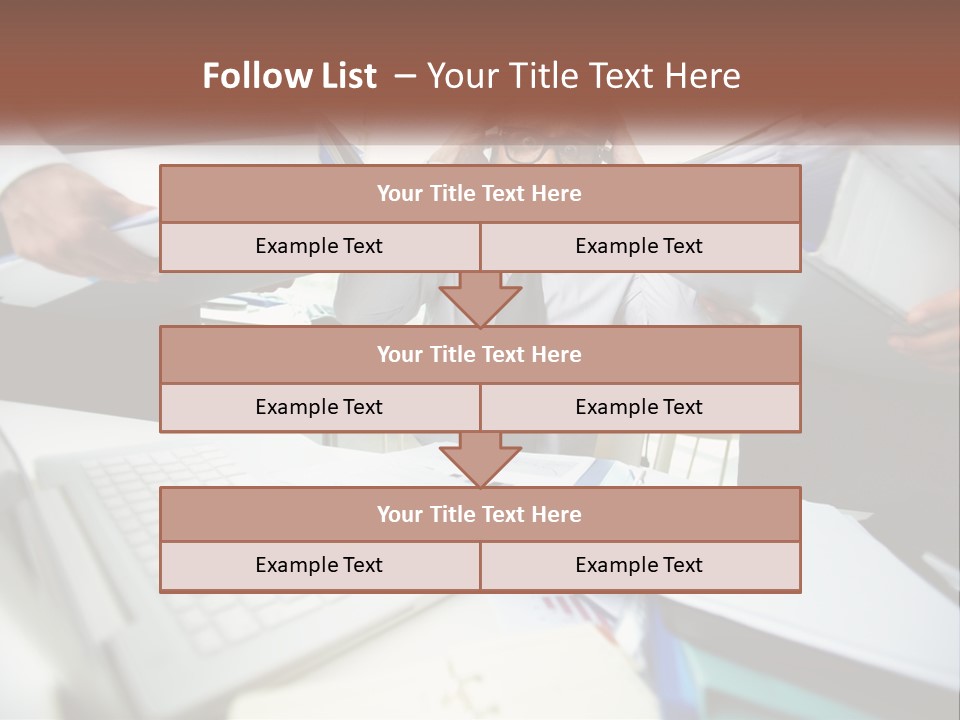 A Man In A Tie Is Surrounded By Files PowerPoint Template