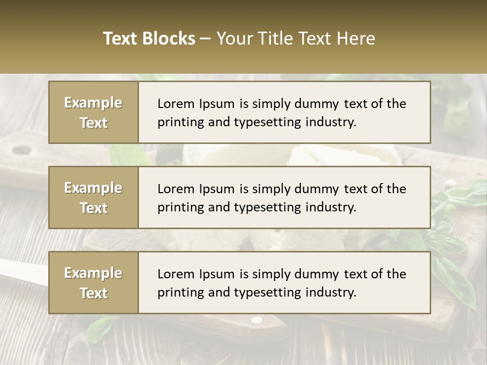 A Piece Of Cheese On A Cutting Board With A Knife PowerPoint Template