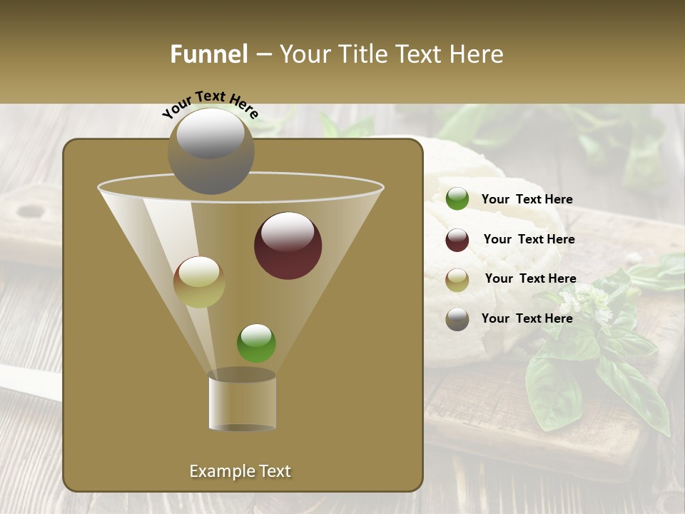 A Piece Of Cheese On A Cutting Board With A Knife PowerPoint Template