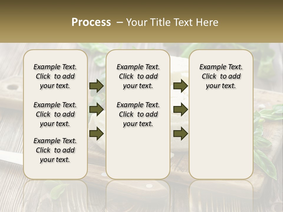 A Piece Of Cheese On A Cutting Board With A Knife PowerPoint Template