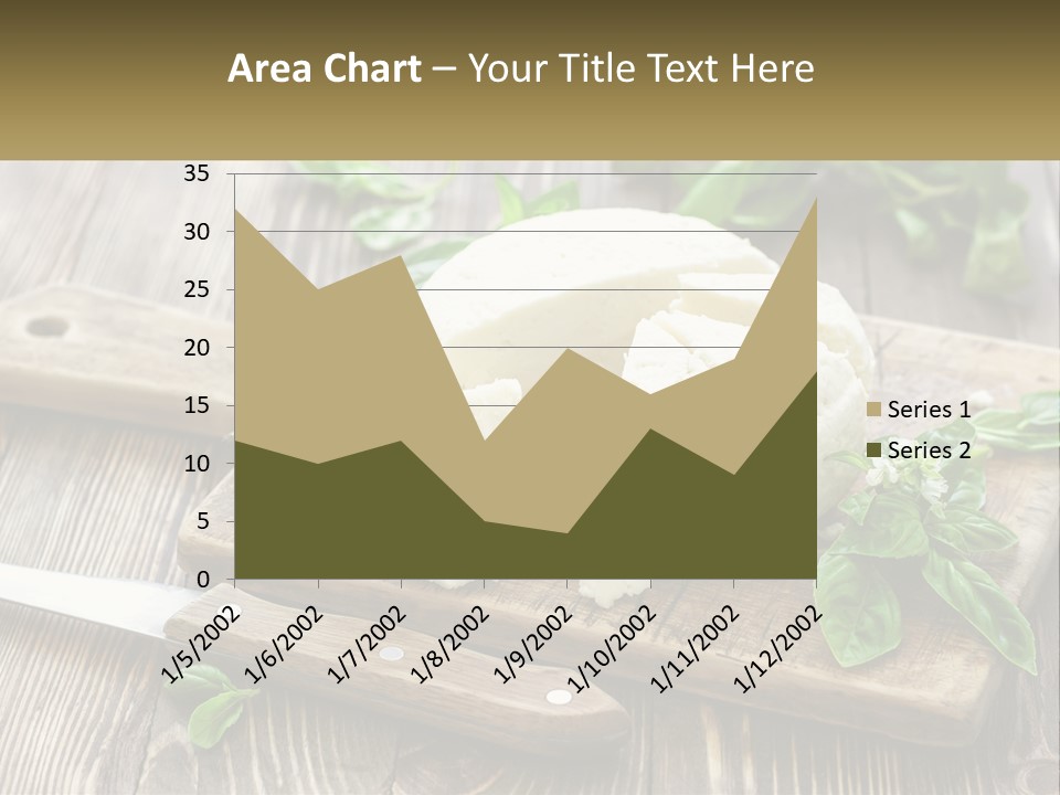 A Piece Of Cheese On A Cutting Board With A Knife PowerPoint Template