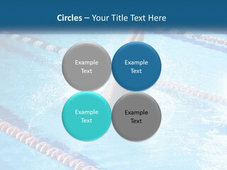 A Man Swimming In A Swimming Pool Powerpoint Template PowerPoint Template