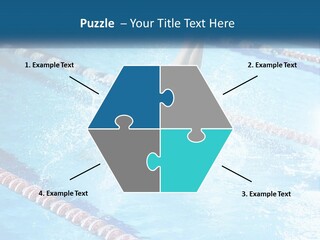 A Man Swimming In A Swimming Pool Powerpoint Template PowerPoint Template