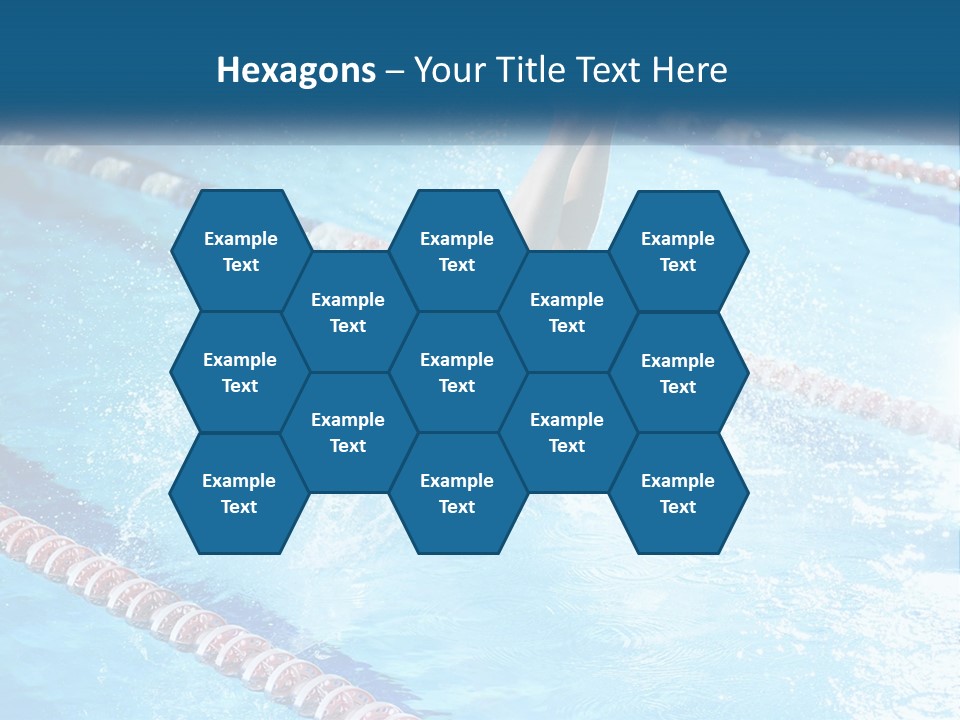 A Man Swimming In A Swimming Pool Powerpoint Template PowerPoint Template