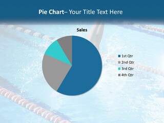 A Man Swimming In A Swimming Pool Powerpoint Template PowerPoint Template