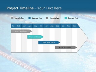 A Man Swimming In A Swimming Pool Powerpoint Template PowerPoint Template