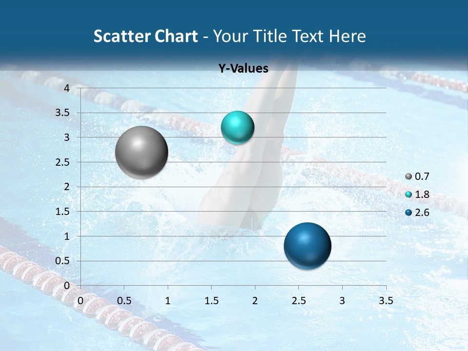 A Man Swimming In A Swimming Pool Powerpoint Template PowerPoint Template