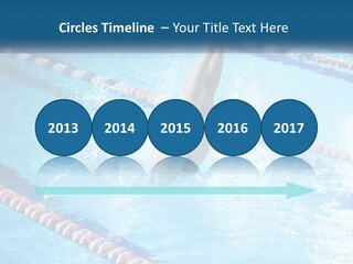 A Man Swimming In A Swimming Pool Powerpoint Template PowerPoint Template