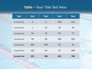 A Man Swimming In A Swimming Pool Powerpoint Template PowerPoint Template