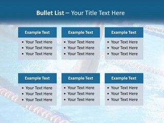 A Man Swimming In A Swimming Pool Powerpoint Template PowerPoint Template