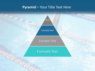 A Man Swimming In A Swimming Pool Powerpoint Template PowerPoint Template