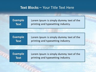 A Man Swimming In A Swimming Pool Powerpoint Template PowerPoint Template