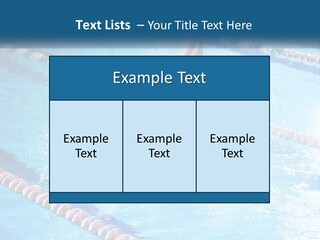 A Man Swimming In A Swimming Pool Powerpoint Template PowerPoint Template